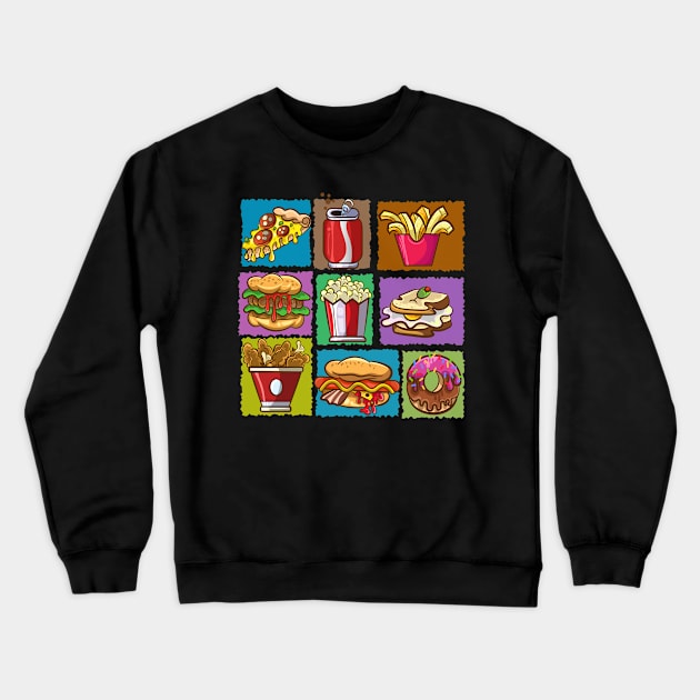 A delicious Fast Food moment! Crewneck Sweatshirt by OLIVER ARTS